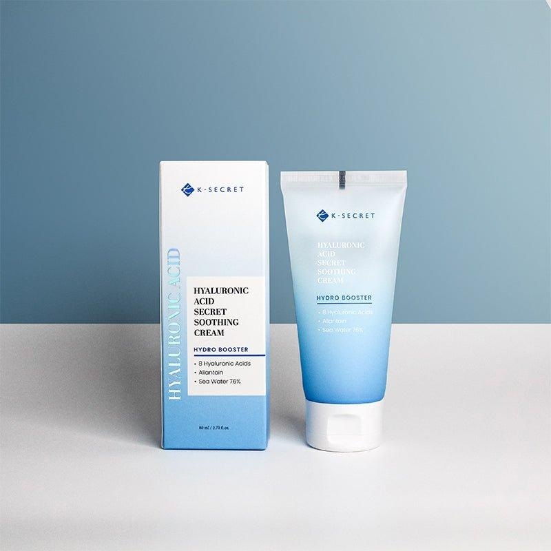K-SECRET Hyaluronic Acid Secret Soothing Cream – 80ml | Deep Hydration & Instant Soothing