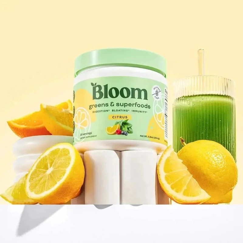 Bloom Nutrition Greens & Superfoods Essential Blend – 60 Count – Boost Your Health with Natures Best Greens! Citrus