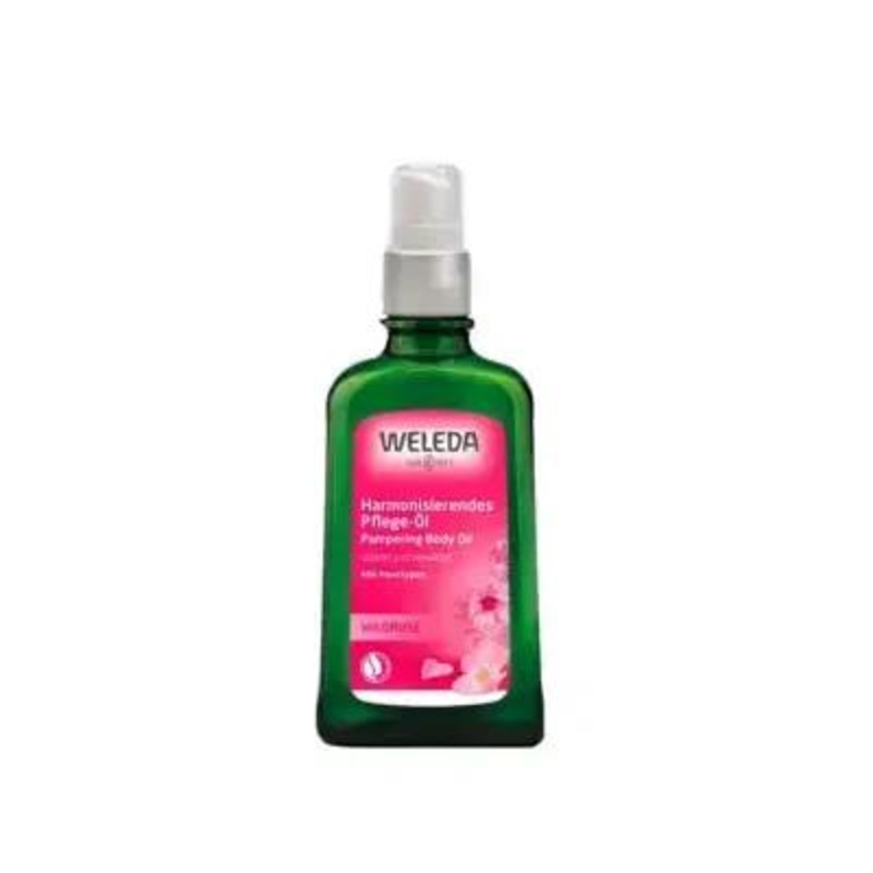 Weleda Rose Body Care Oil – 100ml Natural Moisturizing Body Oil for Dry Skin, Soothing Aromatherapy