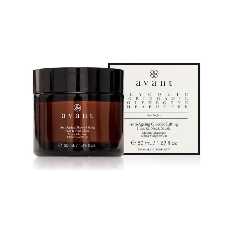 Avant Skincare Anti-Ageing Glycolic Lifting Face & Neck Mask  50ml | Overnight Firming & Rejuvenating Treatment