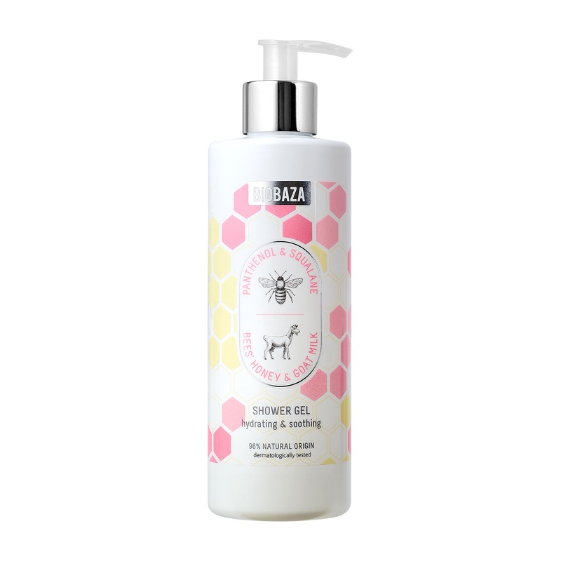 Biobaza Bees & Goats shower gel, 400 mL