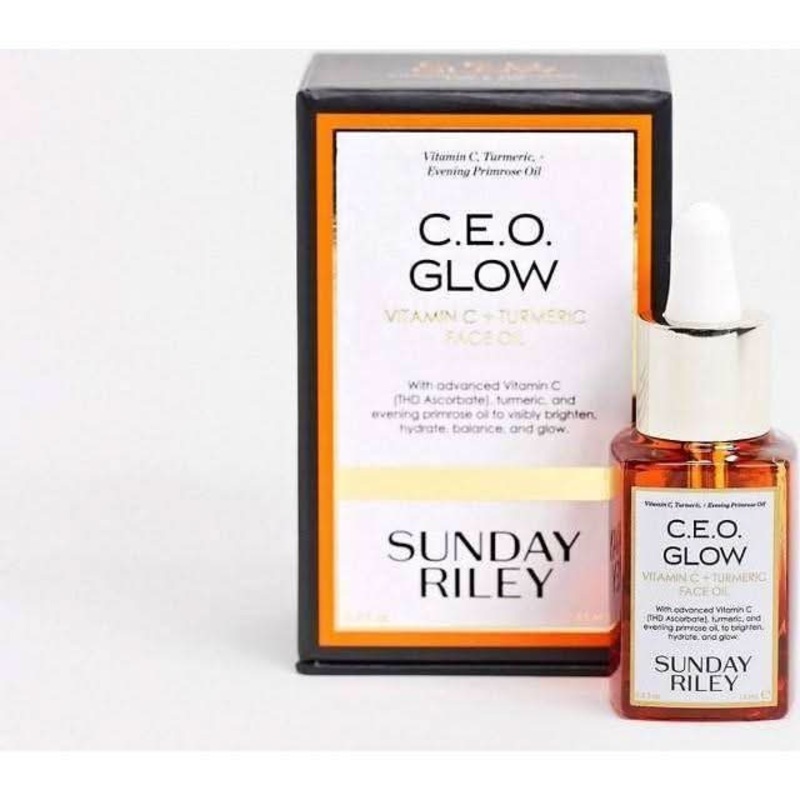 Sunday Riley C.E.O Glow Vitamin C & Turmeric Face Oil – 35ml | Brightening & Hydrating Glow