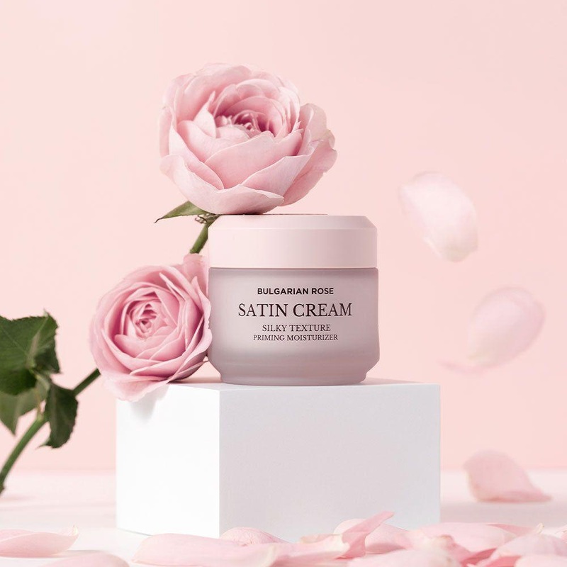 HEIMISH Bulgarian Rose Satin Cream – 50ml | Hydrating & Brightening Priming Cream
