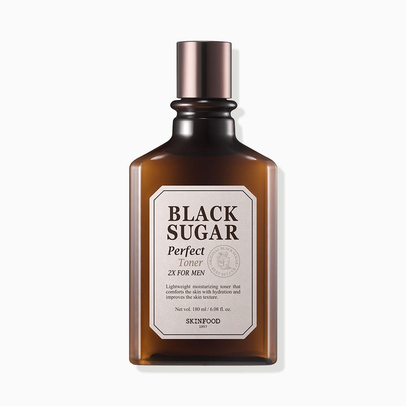 SKINFOOD Black Sugar Perfect Toner 2X For Men  180ml | Brightening, Anti-Wrinkle & Hydrating Toner for Mens Skin
