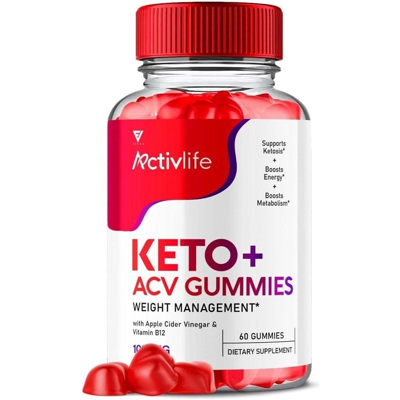 Activlife Keto ACV Gummies  60 Gummies | Weight Loss Support, Appetite Control & Energy Boost with Apple Cider Vinegar