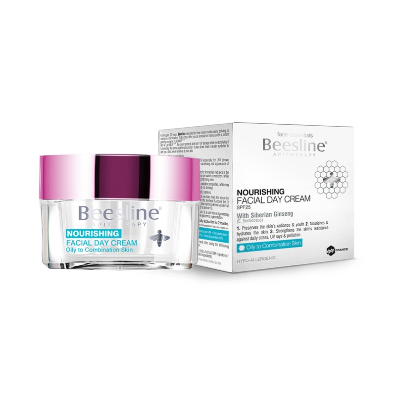 Beesline nourishing facial day cream oily to combination skin spf25 50ml