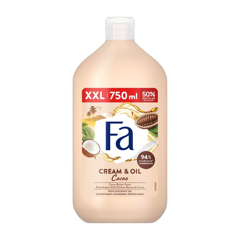 Fa Cream & Oil Cacao shower & bath, 750 mL