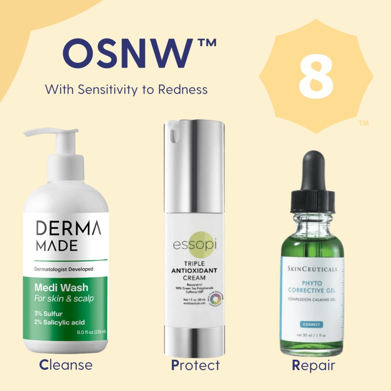 OSNW 8 Redness – Essentials Bundle No Sunscreen