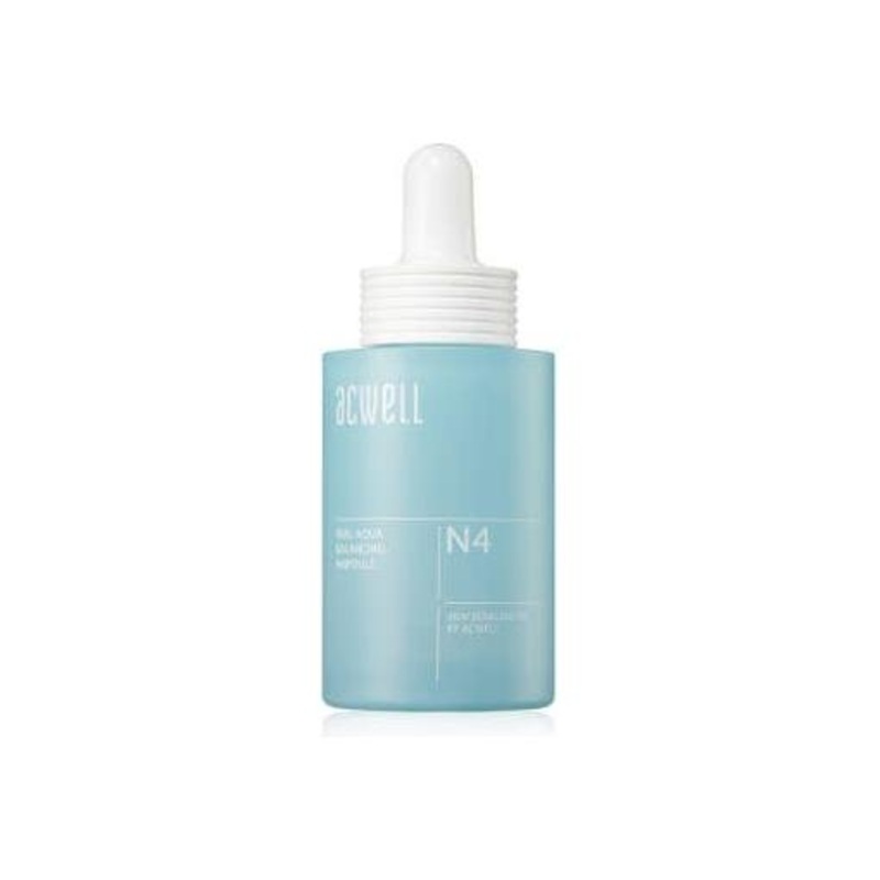Acwell Real Aqua Balancing Ampoule 35ml  Ultra-Hydrating & Calming Ampoule with N4 Complex for Bouncy, Glowing Skin