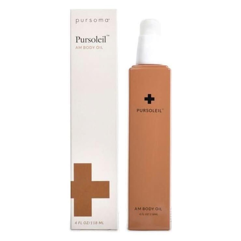 Pursoma Pursoleil AM Body Oil  120ml | Energising Botanical Oil for Hydrated, Glowing Skin 113 ml | 4 oz