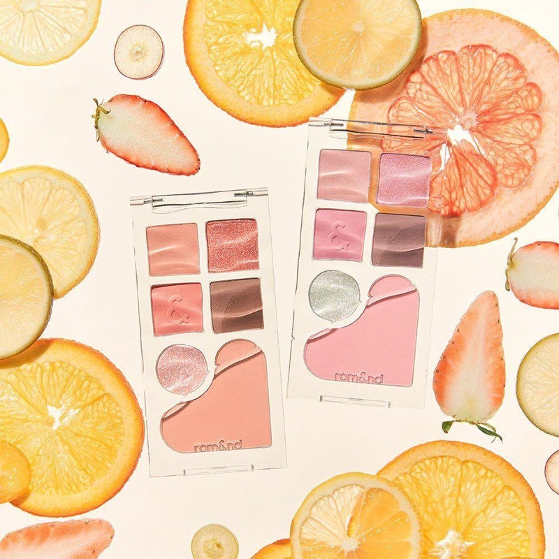 r rom& nd Bare Layer Palette  14g | Seamless Bare Mood Eye & Cheek Palette 01 APRICOT MOOD