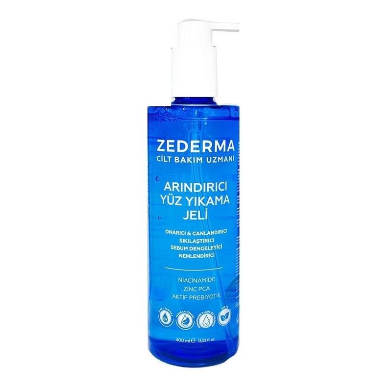 Zederma Facial Cleansing Gel – Alcohol-Free, Prebiotic Skincare for Oily, Sensitive Skin