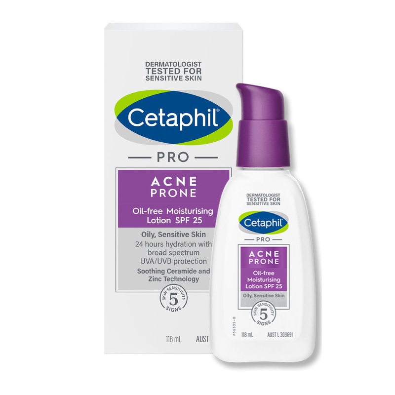 Cetaphil Pro Acne Prone Oil-Free Moisturising Lotion SPF25 118ml