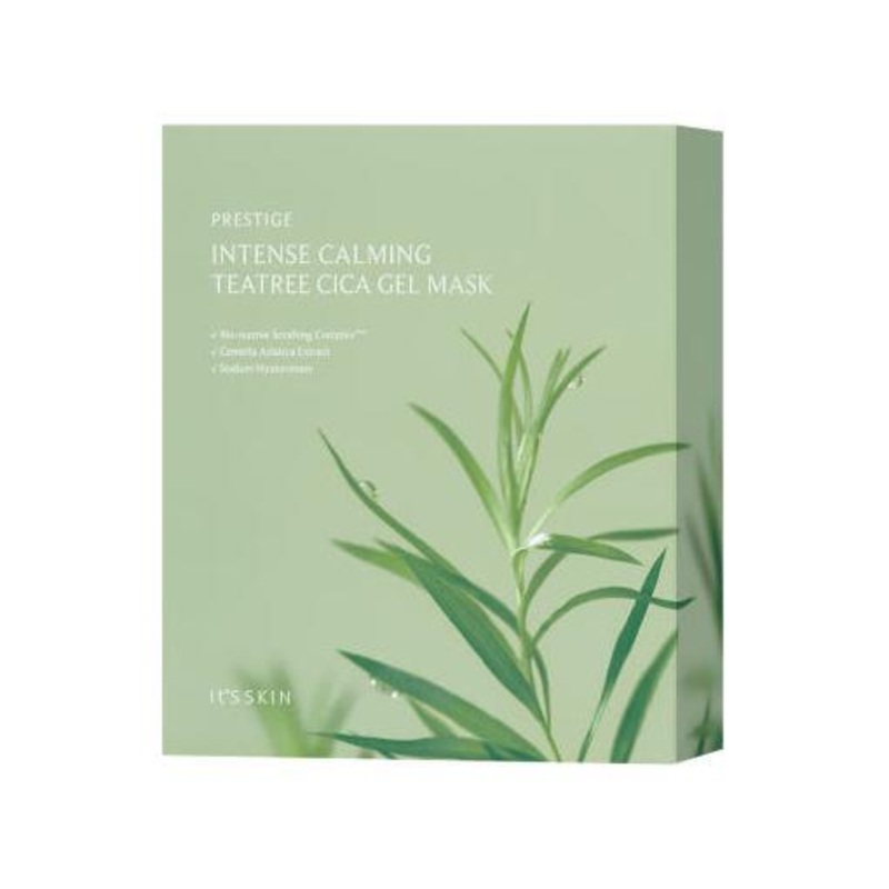 It’S SKIN Prestige Intense Calming Tea Tree Cica Gel Mask  30g x 10 Count | Soothing Gel Sheet Mask with Tea Tree & Cica Complex