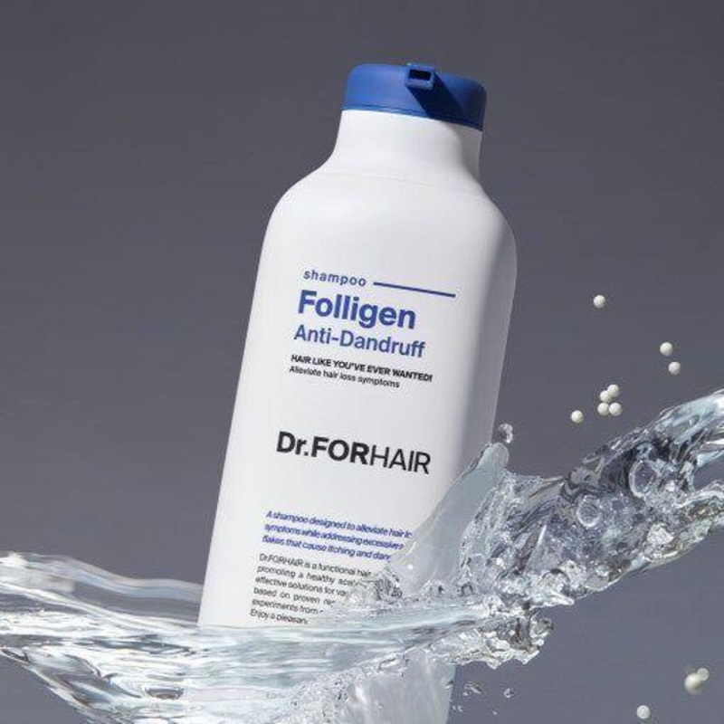Dr.FORHAIR Folligen Anti-Dandruff Shampoo  500ml | Flake-Free, Soothing Scalp Care