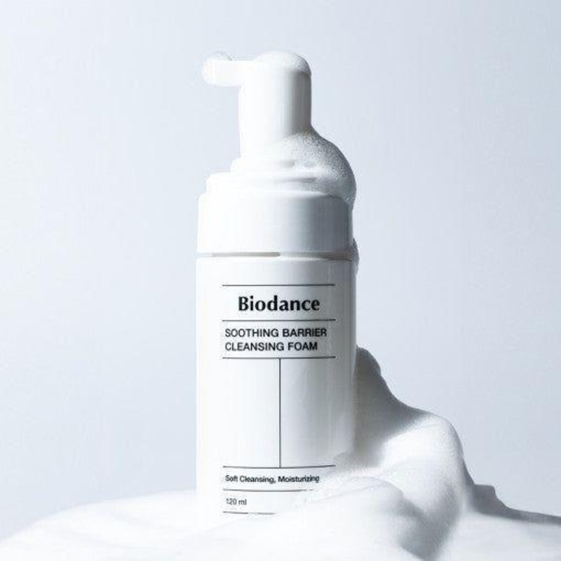 Biodance Soothing Barrier Cleansing Foam  120ml | Gentle, Hydrating & pH-Balancing Cleanser