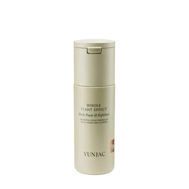 YUNJAC Whole Plant Effect Daily Foam & Exfoliant – 80g (Bottle) | Antioxidant-Rich Cleansing & Exfoliation