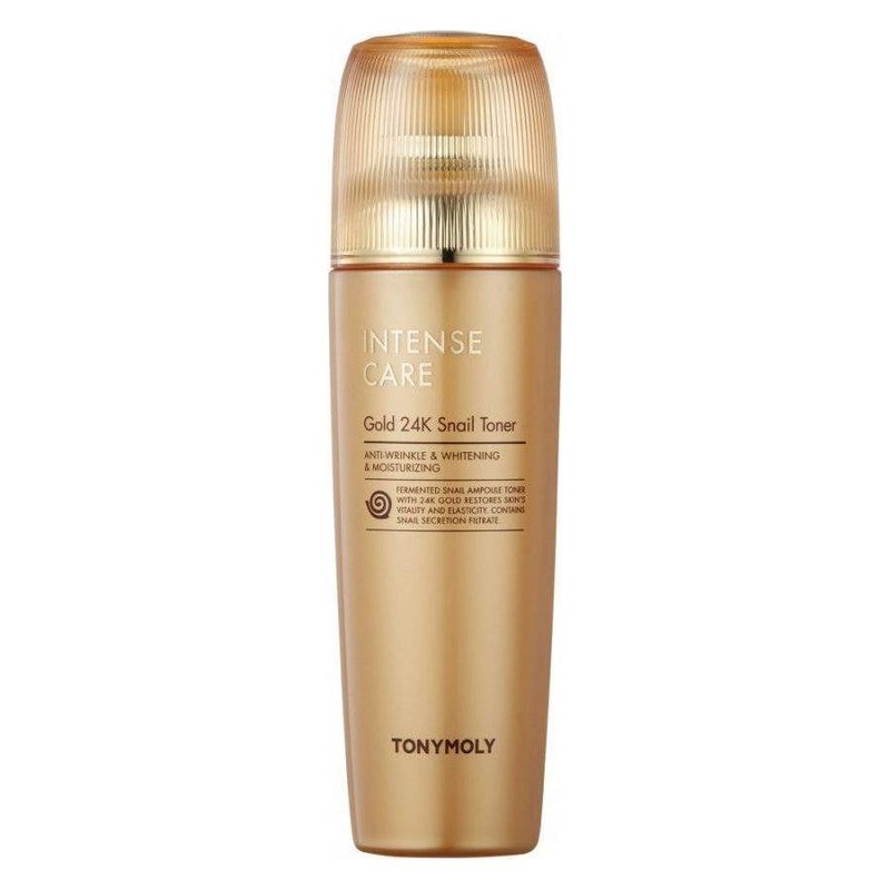 TONYMOLY Intense Care Gold 24K Snail Toner  140ml | Regenerative, Hydrating & Brightening Toner