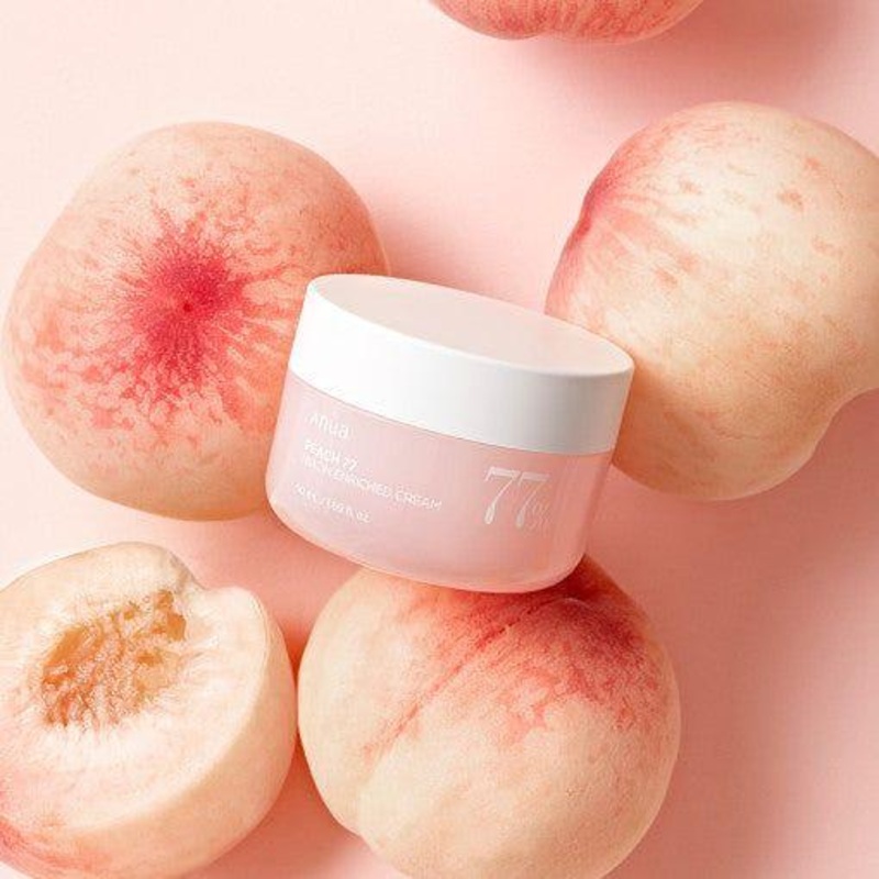 Anua Peach 77 Niacin Enriched Cream – 50ml | Hydrating & Firming with 77% Peach Extract