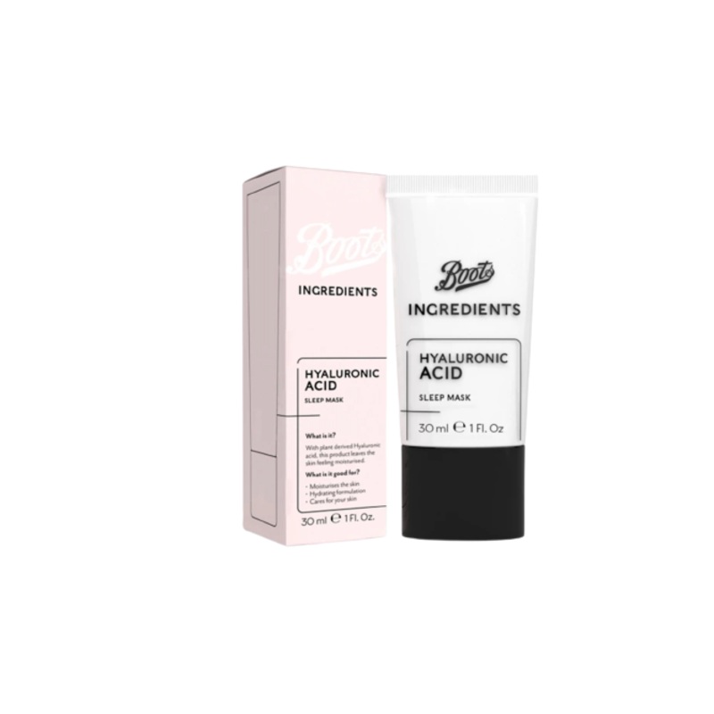 Boots Ingredients Hyaluronic Acid Sleep Mask