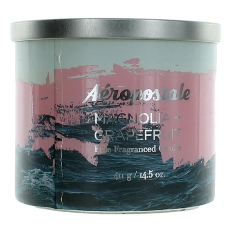 Aeropostale 14.5 oz Soy Wax Blend 3 Wick Candle – Magnolia & Grapefruit