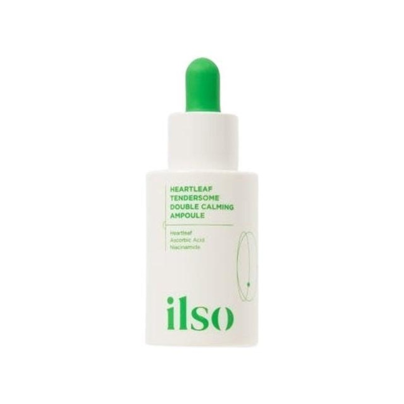 ilso Heartleaf Tendersome Double Calming Ampoule  30ml | Vitamin C + Heartleaf Serum for Sensitive Skin