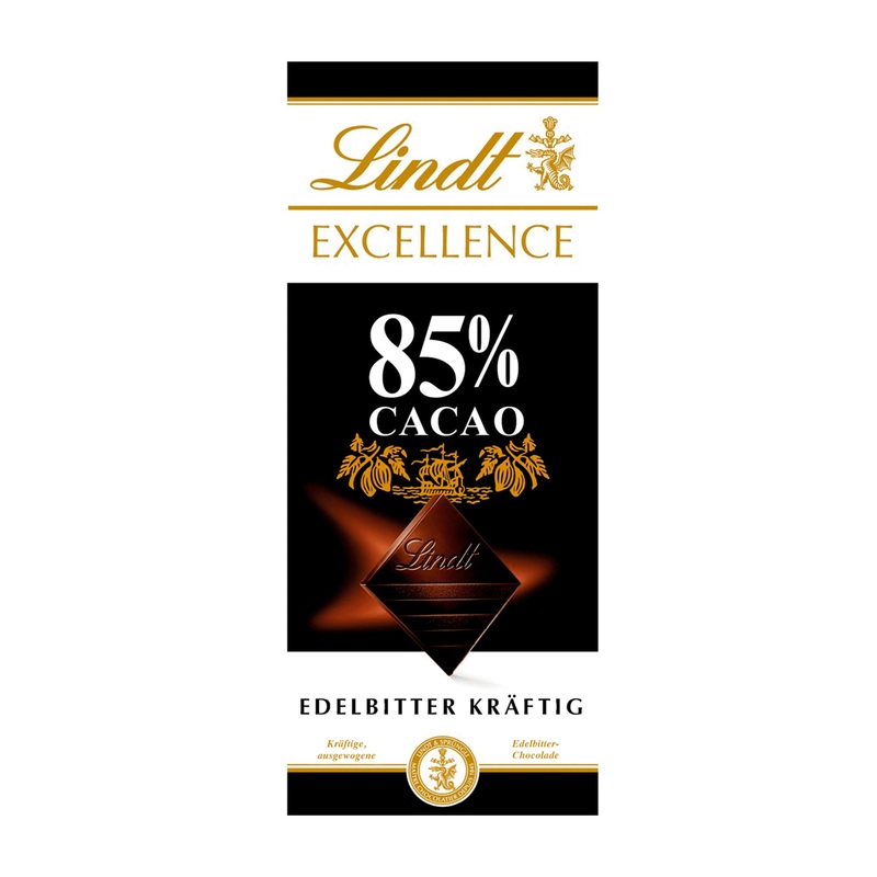 Lindt Excellence 85% Cacao Intensive dark chocolate bar, 100 g