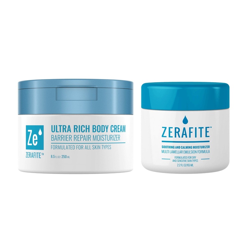 Zerafite Soothing and Calming Moisturizer & Barrier Repair Body Cream Duo