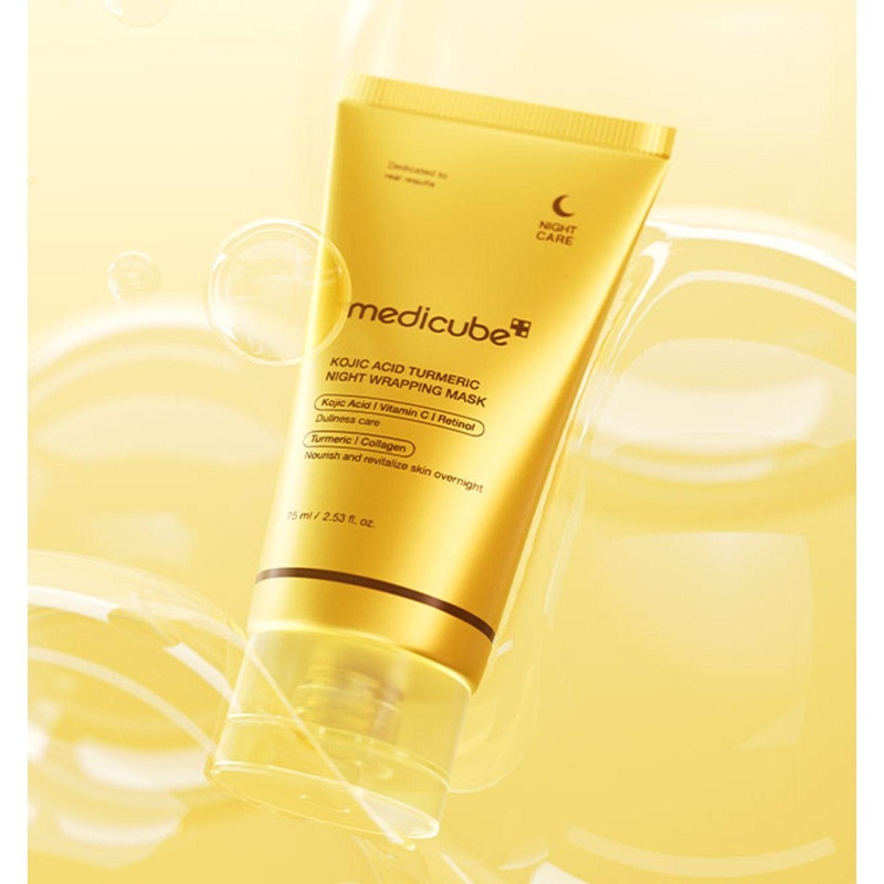 medicube Kojic Acid Turmeric Night Wrapping Mask 75ml | Brightening & Skin Renewal