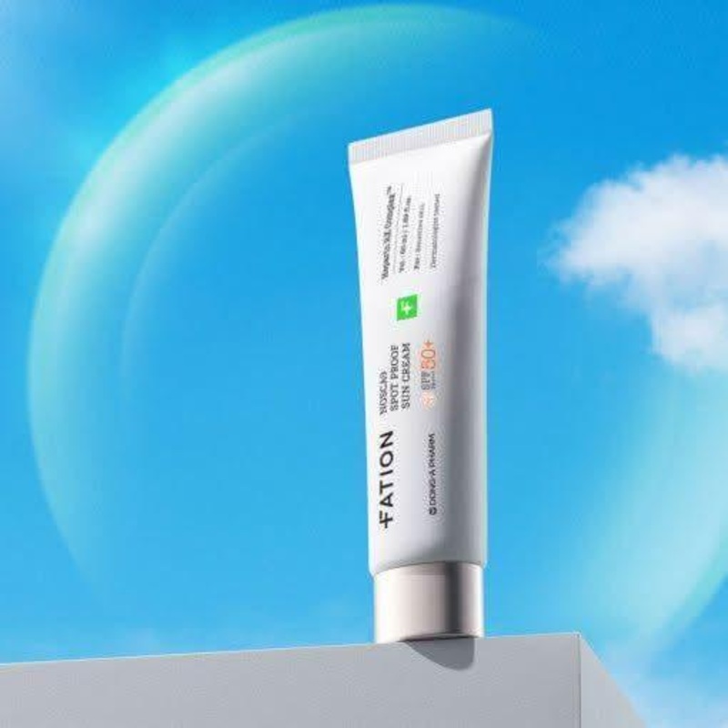 FATION Nosca9 Spot Proof Sun Cream  50ml | SPF50+ PA++++ Physical Sunscreen