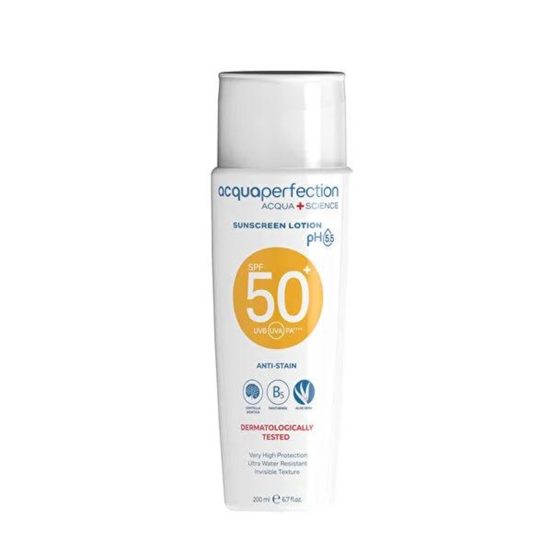 Acqua Perfection Sunscreen Lotion SPF50 – Anti-Aging, Lightweight, Non-Greasy Sun Protection for Daily Use