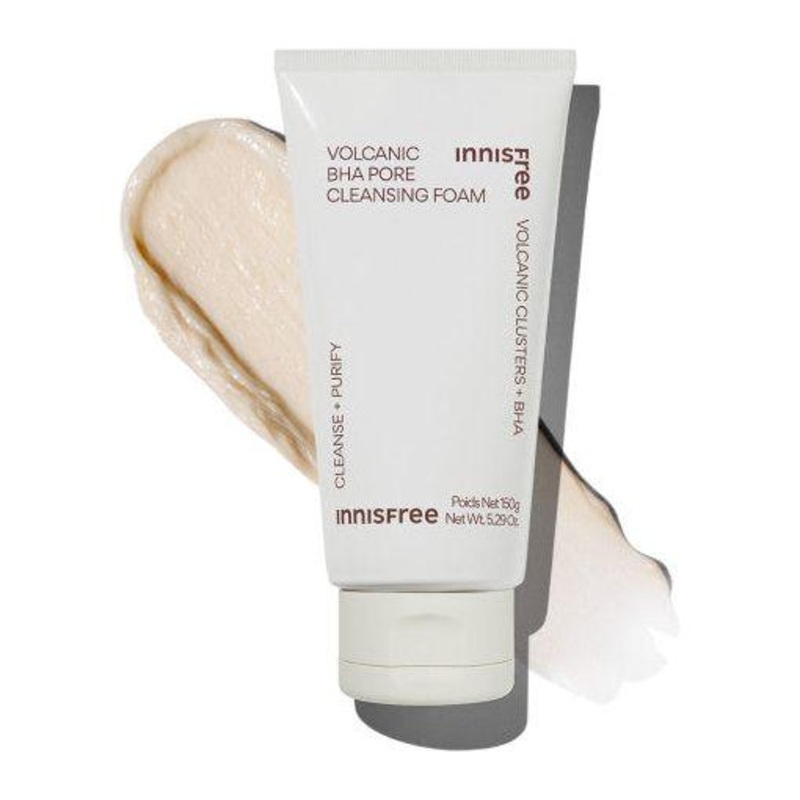 innisfree Volcanic BHA Pore Cleansing Foam – 150g | Deep Cleansing & Oil Control