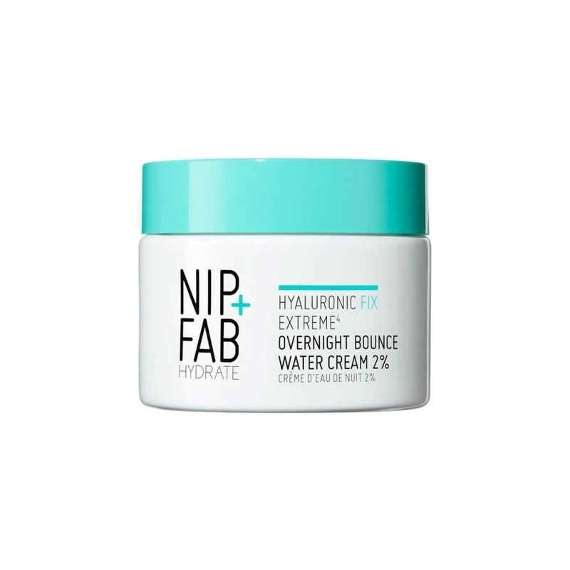 NIP+FAB Hyaluronic Fix Extreme 4 Overnight Bounce Cream  50ml  Intense Hydration Boost | Plumps, Smooths & Revives Skin Overnight