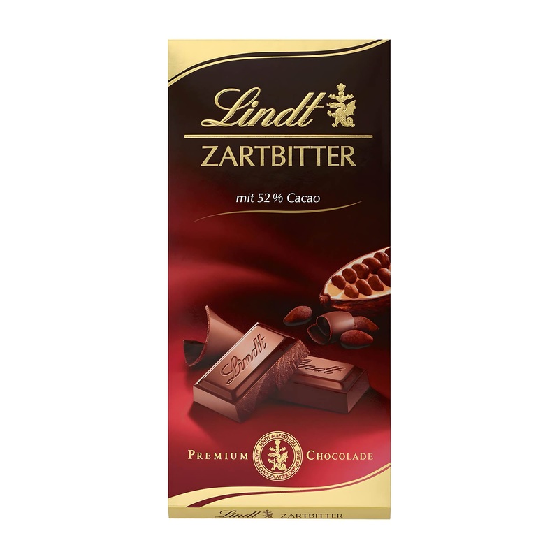 Lindt Premium 52% dark chocolate bar, 100 g