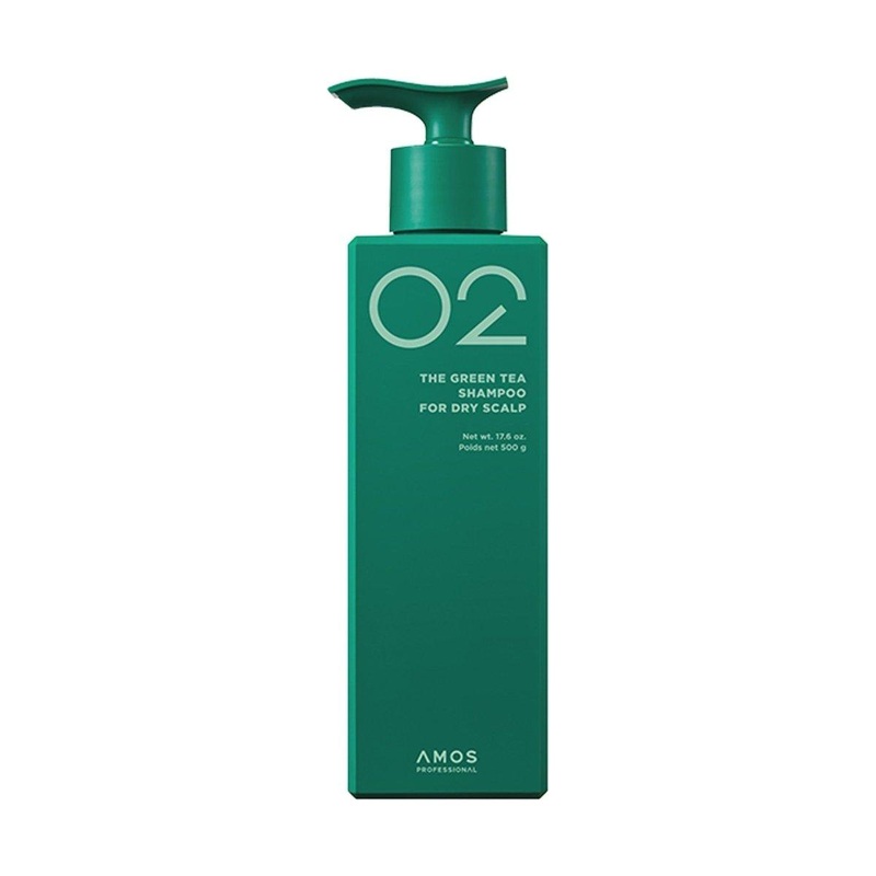 AMOS PROFESSIONAL The Green Tea Shampoo  500ml | Dry Scalp Relief & Hair Loss Support