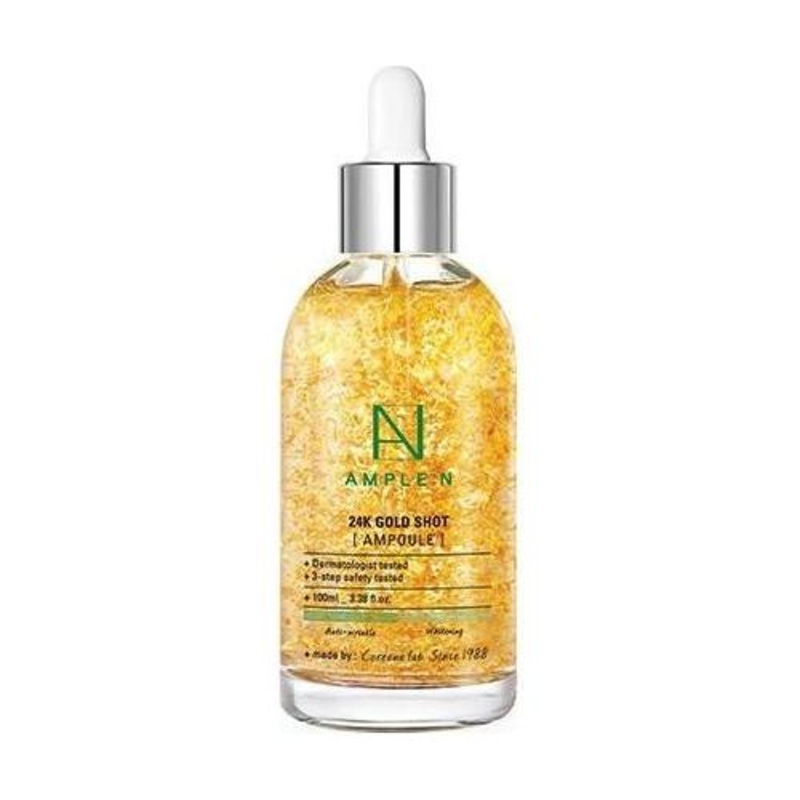 AMPLE:N 24K Gold Shot Ampoule  100ml | Firming, Brightening & Lifting Care with 24K Gold