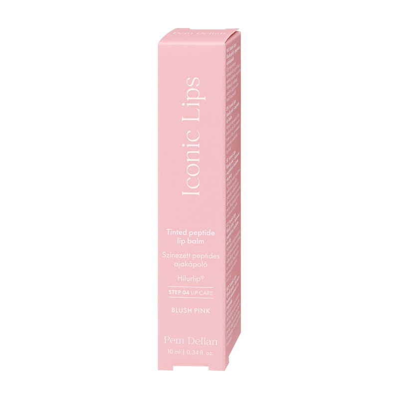 Pem Delian Iconic Lips tinted peptide blush pink lip balm, 10 mL
