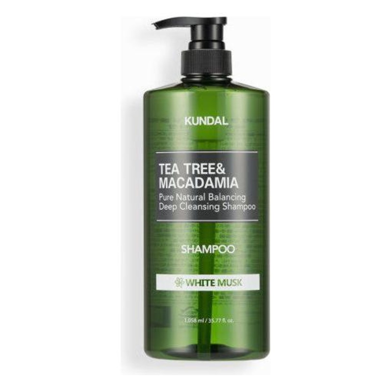 KUNDAL Tea Tree & Macadamia Deep Cleansing Shampoo  1058ml | White Musk | Scalp Detox & Hair Revival