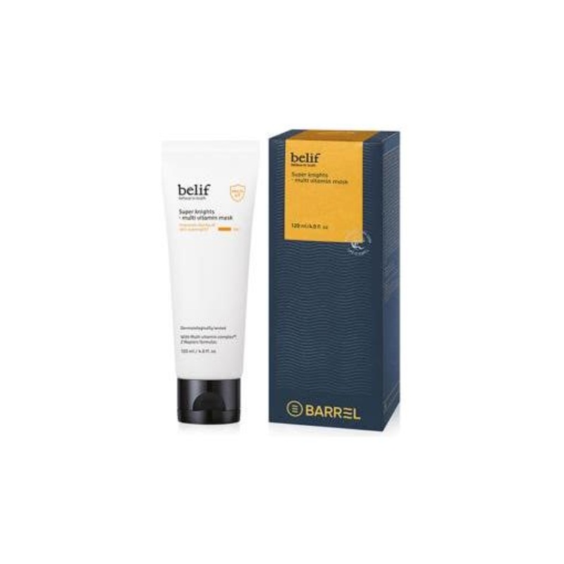 belif Super Knights Multi-Vitamin Mask  120ml (Jumbo Barrel Edition) | Intensive Overnight Brightening & Hydration