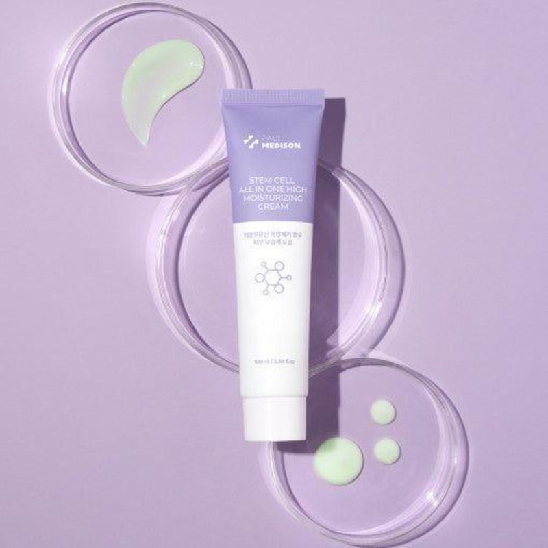 PAUL MEDISON STEM CELL All In One High Moisturizing Cream  100ml | Deep Hydration with 5 Types of Hyaluronic Acid