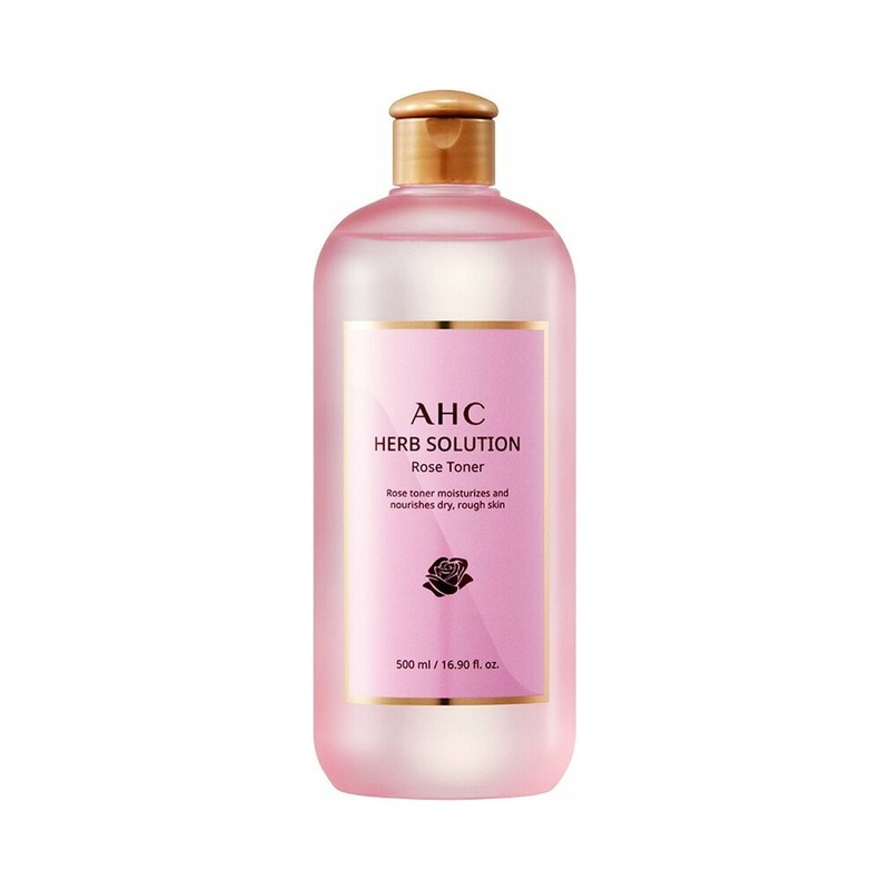 AHC Herb Solution Rose Toner 500ml | Hydrate & Refine Your Skin