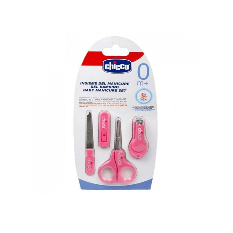 Chicco Child & Baby Manicure Set Scissors Nail Filer & Clippers
