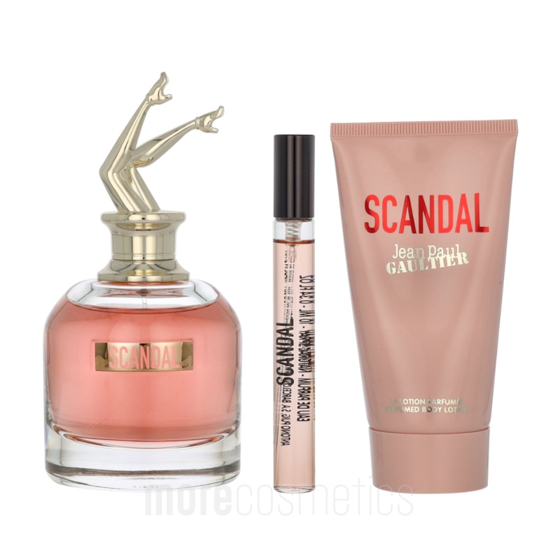 J.P. Gaultier Scandal Giftset Edp Spray 80ml/Body Lotion 75ml/Edp Spray 10ml