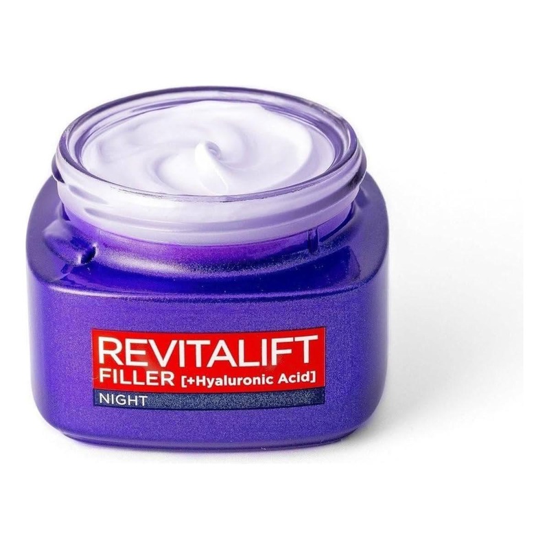 L’Oral Paris Revitalift Filler Hyaluronic Acid Night Cream  50ml | Anti-Ageing & Replumping Hydration