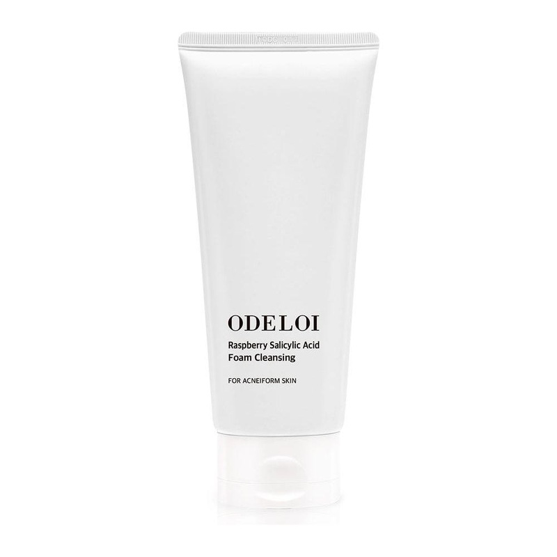 ODELOI Raspberry Salicylic Acid Foam Cleansing – 200ml | Deep Cleansing & Gentle Exfoliation