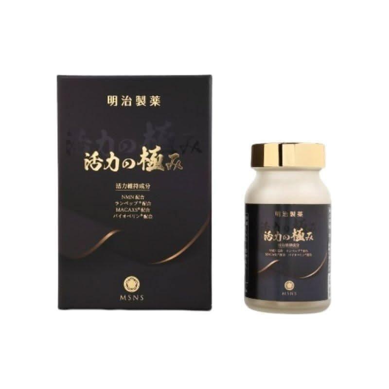 MEIJISEIYAKU Ultimate Vitality Maca Capsules  6 Capsules Daily | 4-in-1 Formula for Male Energy, Strength & Stamina 1 Box