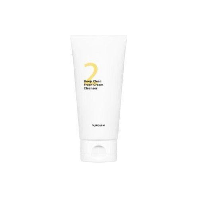 numbuzin No.2 Deep Clean Fresh Cream Cleanser  120ml | Purifying Cream-to-Foam Cleanser for Pore & Sebum Care