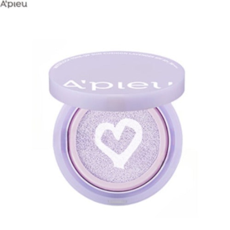 A’pieu Waterlock Tone Up Sun Cushion Lavender SPF50+ PA++++  15g | Hydrating Tone-Up Sun Protection with Soothing Care