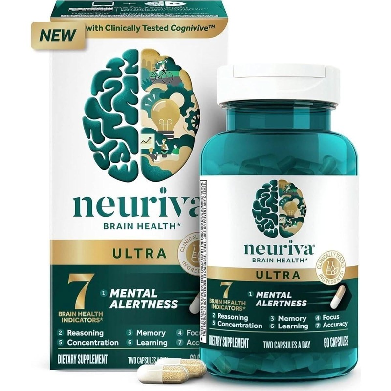 Neuriva ULTRA Decaffeinated Brain Supplement – 60 Capsules Memory & Focus Support for Adults | Clinically Tested, Naturally Sourced Ingredients 1