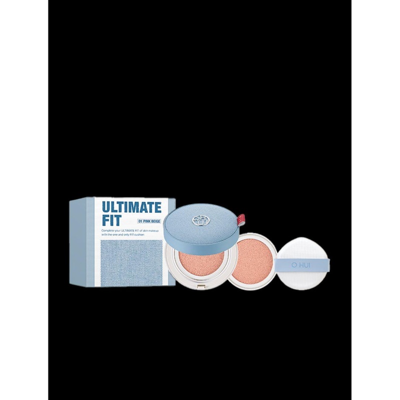 O HUI Ultimate Fit Tone Up Jean Cushion #Pink Beige  15g x 2ea | Lightweight Radiance with SPF 35 PA++